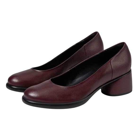 Ecco Womens Sculpted Luxury Modern Pump EU 41 US 10-10.5 Fig Purple Leather NIB - Picture 1 of 13